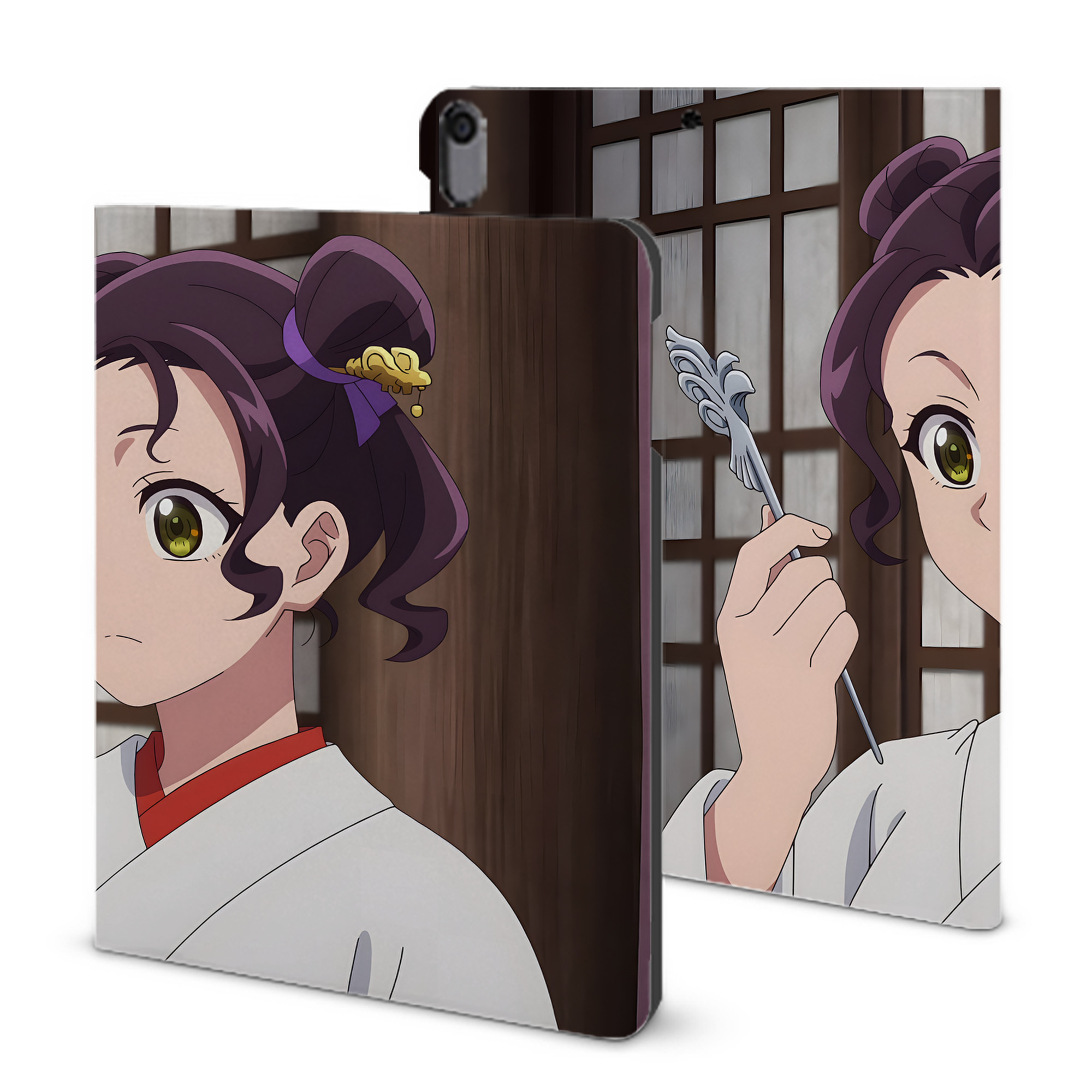 （画像用） 薬屋のひとりごと The Apothecary Diaries IPad ケース ブック型 PUレザー TPU 耐衝撃 軽量 薄型 ペン収納なし 全面保護 IPad 各モデル対応
